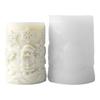 Christmas Candle Mould Silicone Molds Ornament Molds Castings Molds Snowflake Cylinder Plasters Molds Craft Supplies