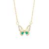 Colorful Butterfly Necklace - Elegant Clavicle Chain Jewelry with High-End Design