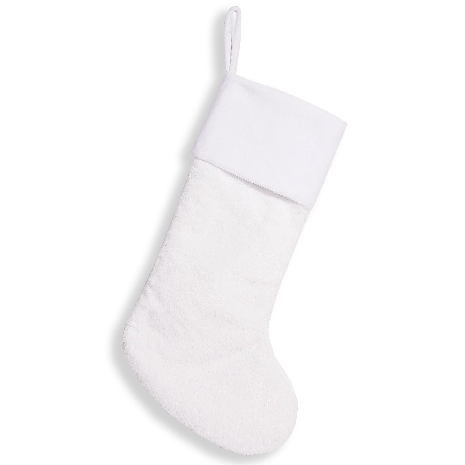 New Plush Christmas Stockings for Candy and Gifts - Christmas Tree Pendant