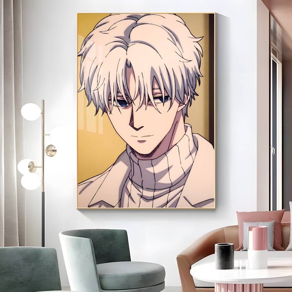1pc Anime Sakamoto Days Poster Sticker Print Waterproof Wall Art For Living Room Bedroom Home Decor