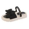 Two wearing sandals female summer flat-bottomed fairy fashion new student fashion thick-soled beach cool slippers