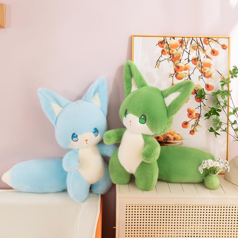 New Spirit Fox Doll Plush Toy Cute Little Fox Doll Soothing Doll Gifts for Children and Girls