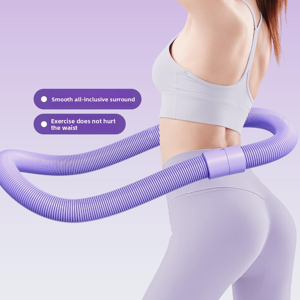 Without Harm Sports Hoop Waist Trainer Weighted Exercise Hoops  Waist-friendly Fitness