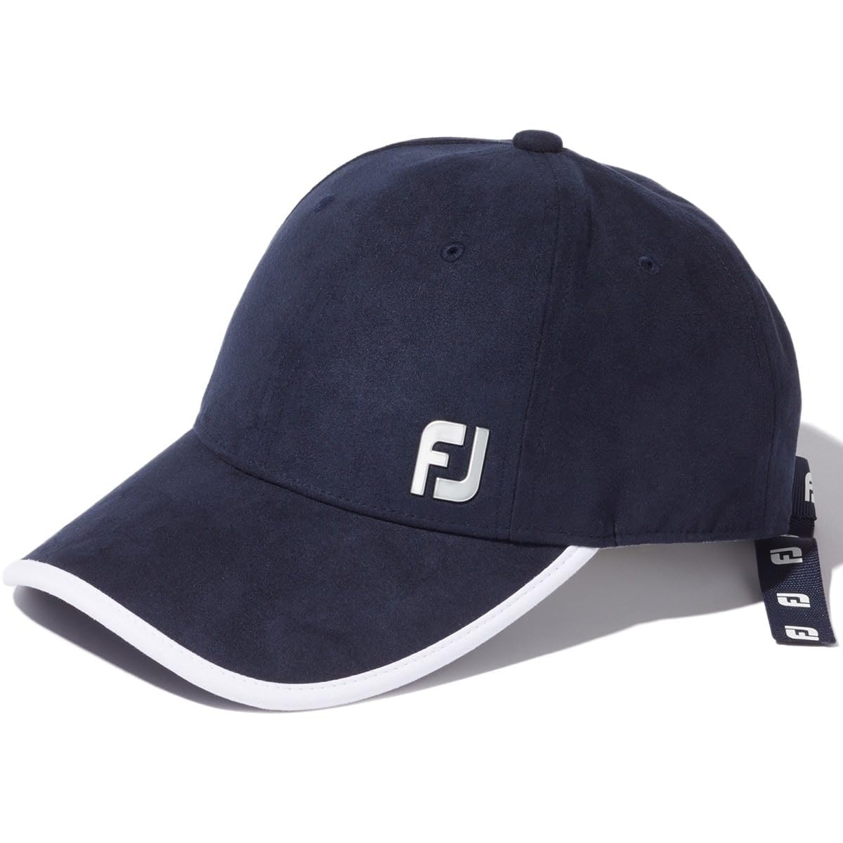 

Женская замшевая кепка с логотипом и лентой FootJoy FH23ARBCJ темно-синяя