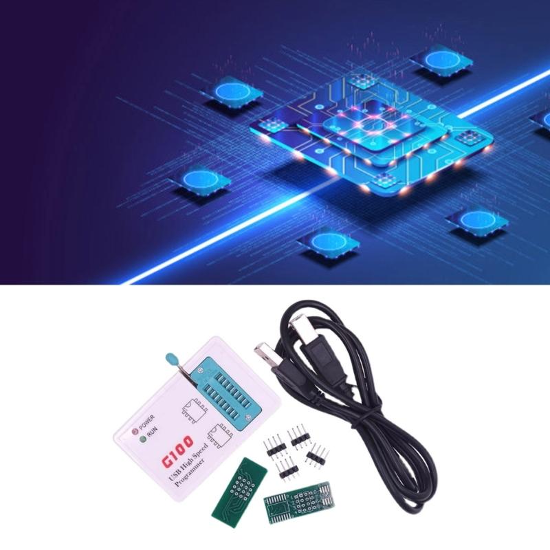 Quick USB 2.0 G100 Programmer Writer 25SPI FLASH/24/25/95EEPROM Chip With Auto Recognition Reader