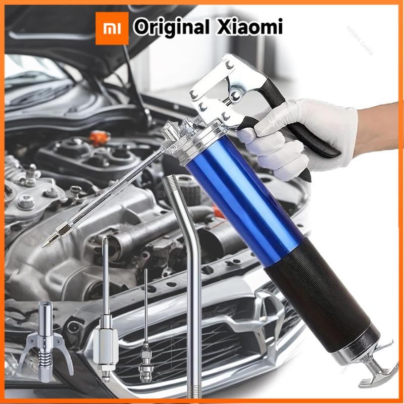 Xiaomi 8000PSI Grease Gun High-Pressure Manual Pistol-Grip 400CC Aluminum Alloy with Hose Nozzles Heavy-Duty for Automotive Lubrication