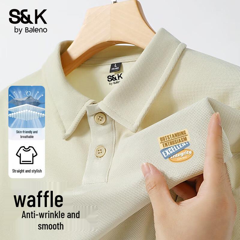 

Baleno S&K Series Men s Waffle Polo Shirt 2XL
