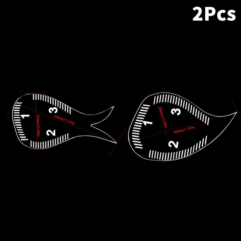 Pravítko pro mapování obočí Tvarovací pravítko na obočí Rychlé kreslení za 1 minutu Designové obočí Snadný nástroj Microblading Permanentní make-up Šablony