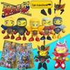 Retro Cartoon Police Transformer Robot Toy - Nostalgic 80s/90s Anime Style Superman Marble Collection for Kids