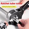 Ratcheting Tubing Cutter 8-29mm Universal Pipe Cutter For Stainless Steel Copper Aluminum Hose Cutting Hand Tool For Plumbing