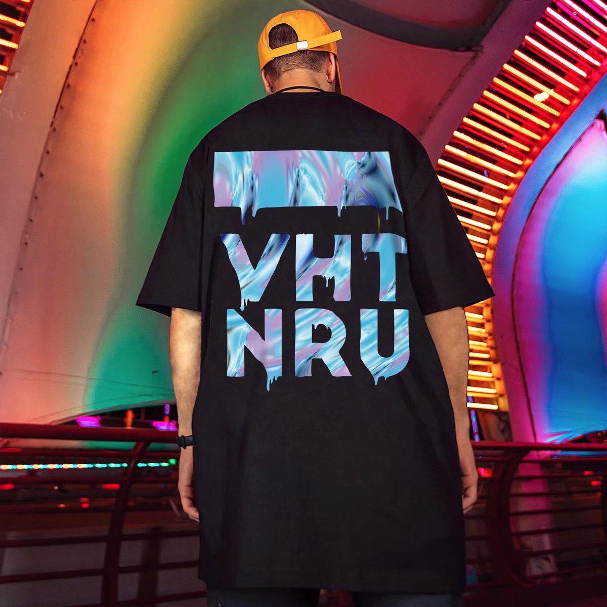 

M-8XL Мужские футболки с коротким рукавом с буквенным графическим принтом и половиной рукава Футболка-пуловер Повседневная футболка Мужская одежда с круглым вырезом Ретро-топы для