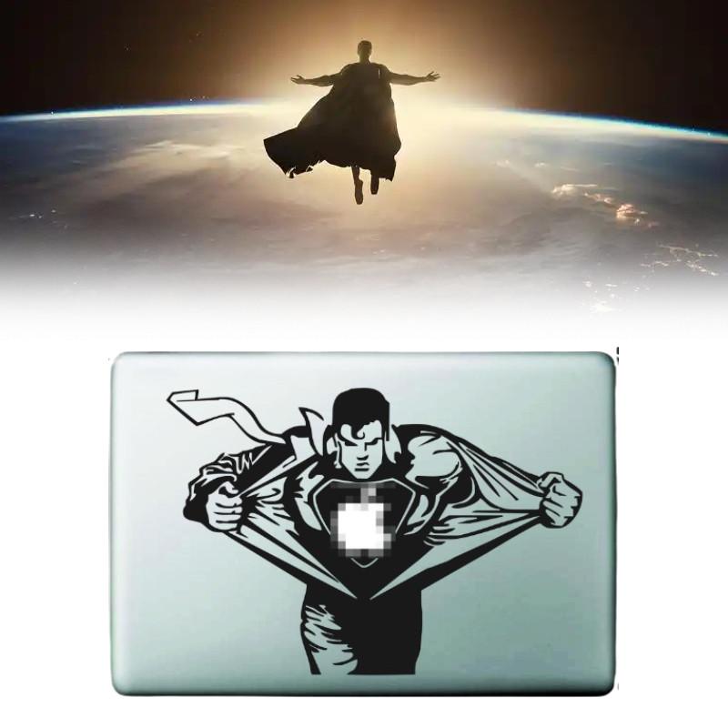 Superman Apple Air Pro 11 12 13 Sticker Black Partial Wrap Creative Accessory