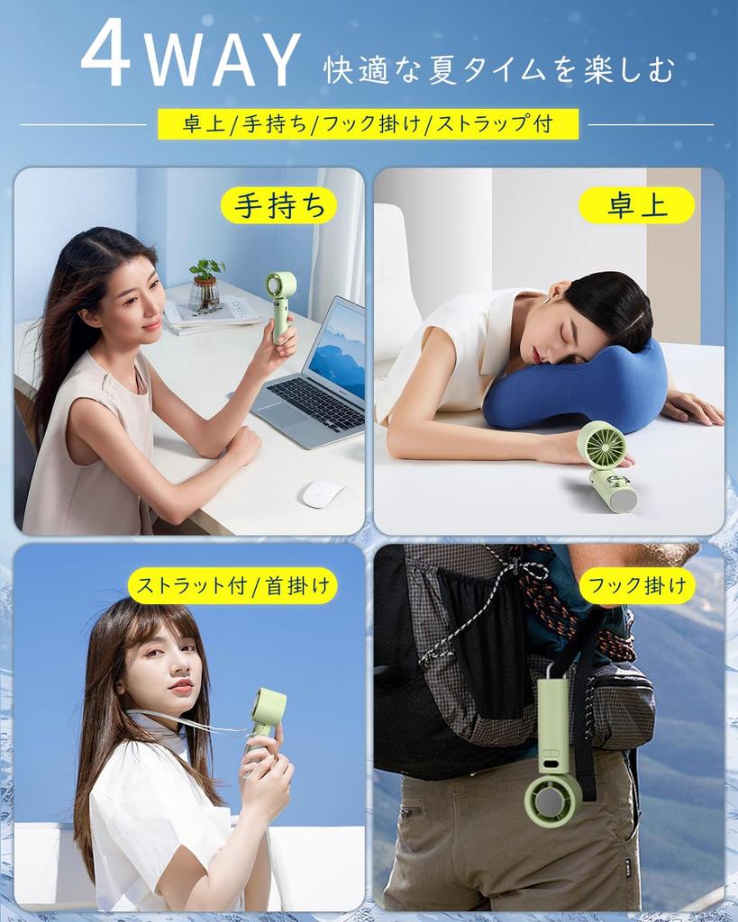 New for Summer 2025 Instant Cooling To This Handheld Fan Features a Cooling Powerful Foldable 7 100 Speed 6800mAh Cooling a Neck Fast LED and Comes