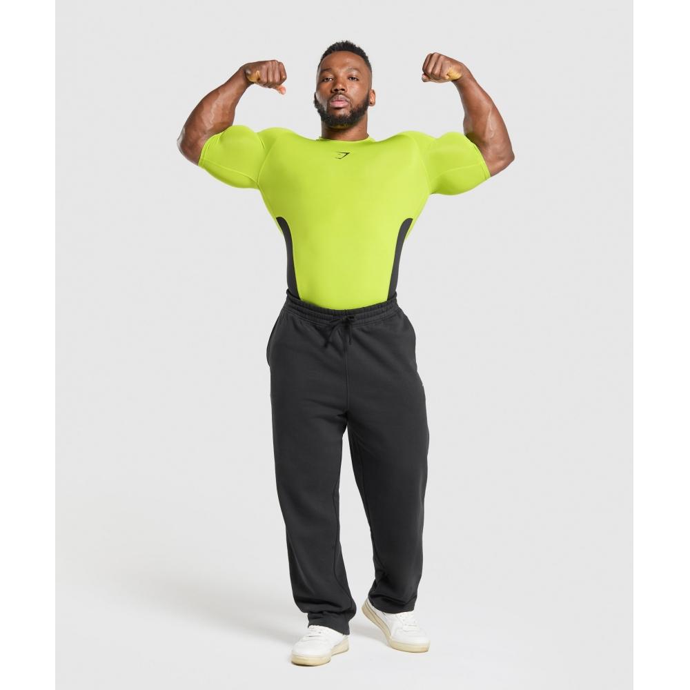 Gymshark ElemenT Baselayer T shirT zesT Green Black A2b4c Ec31