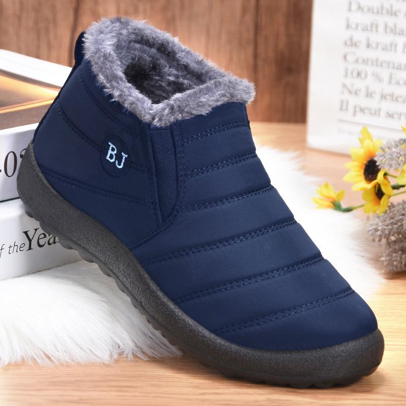 Cotton Boots Winter New Cotton Shoes Snow Boots Female Couple Casual Velvet Warm Large Size Women's Shoes