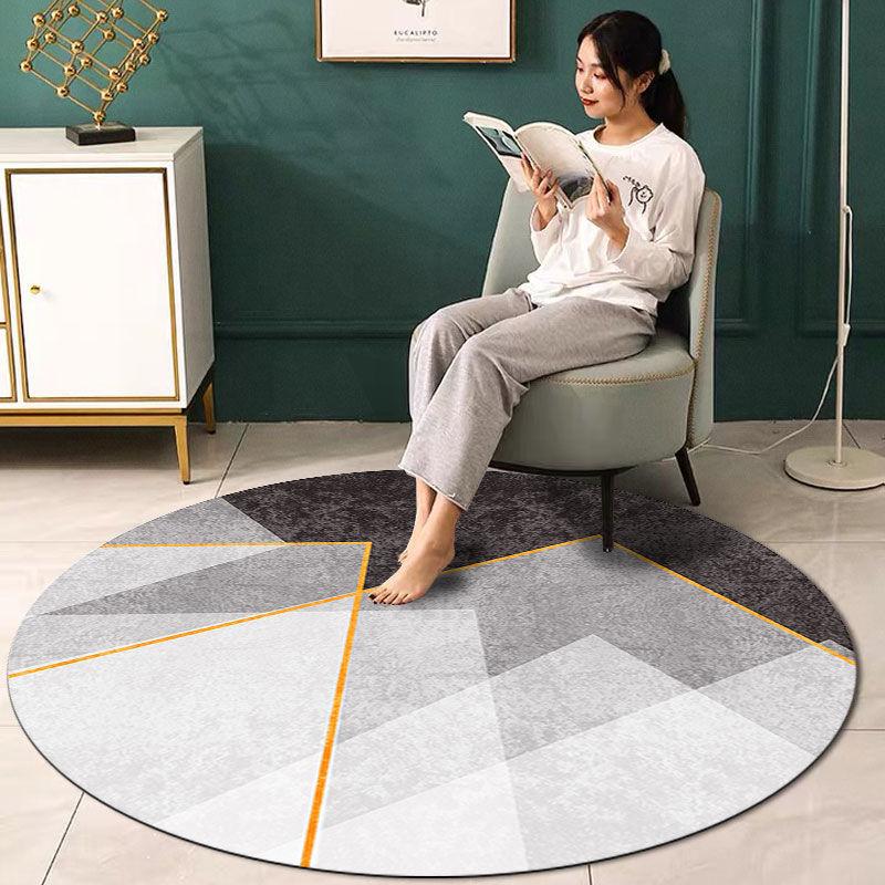 

Круглый ковер, легкий, роскошный, скандинавский, коврик для журнального столика, коврик для гостиной, плетеное кресло, напольный коврик, нескользящий, моющийся, детский ковер, коврик для детской зоны diameter 180cm