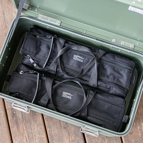BIGMAN Tool Bag BMB-02 Tool Box Tool Storage Bag, Horizontal, Portable, Durable Fabric Double Zipper Bag 2, Black