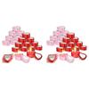 48Pcs 4Oz Heart Shaped Metal Tins, Empty Tea Light Mold Heart Shaped Box with Clear Window Lids Tin Candle Containers