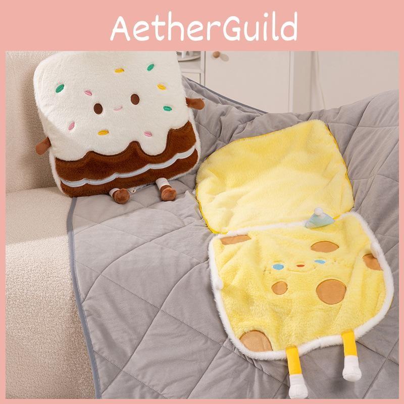 Quilt Cake Simulated Pillow 2in1 Cheese Wrapped Sea Salt Roll Cream Doll Cake