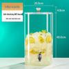 Nierxin Glass Beverage Dispenser with Tap