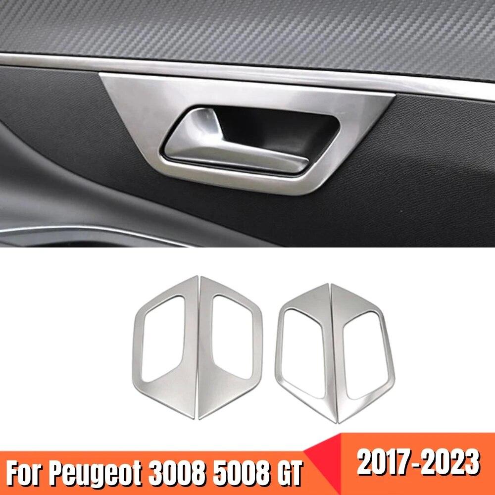 

Для Peugeot 3008 5008 GT 2017-аксессуары из нержавеющей стали, автостайлинг, дверная ручка автомобиля, крышка чаши, украшение интерьера, накладки