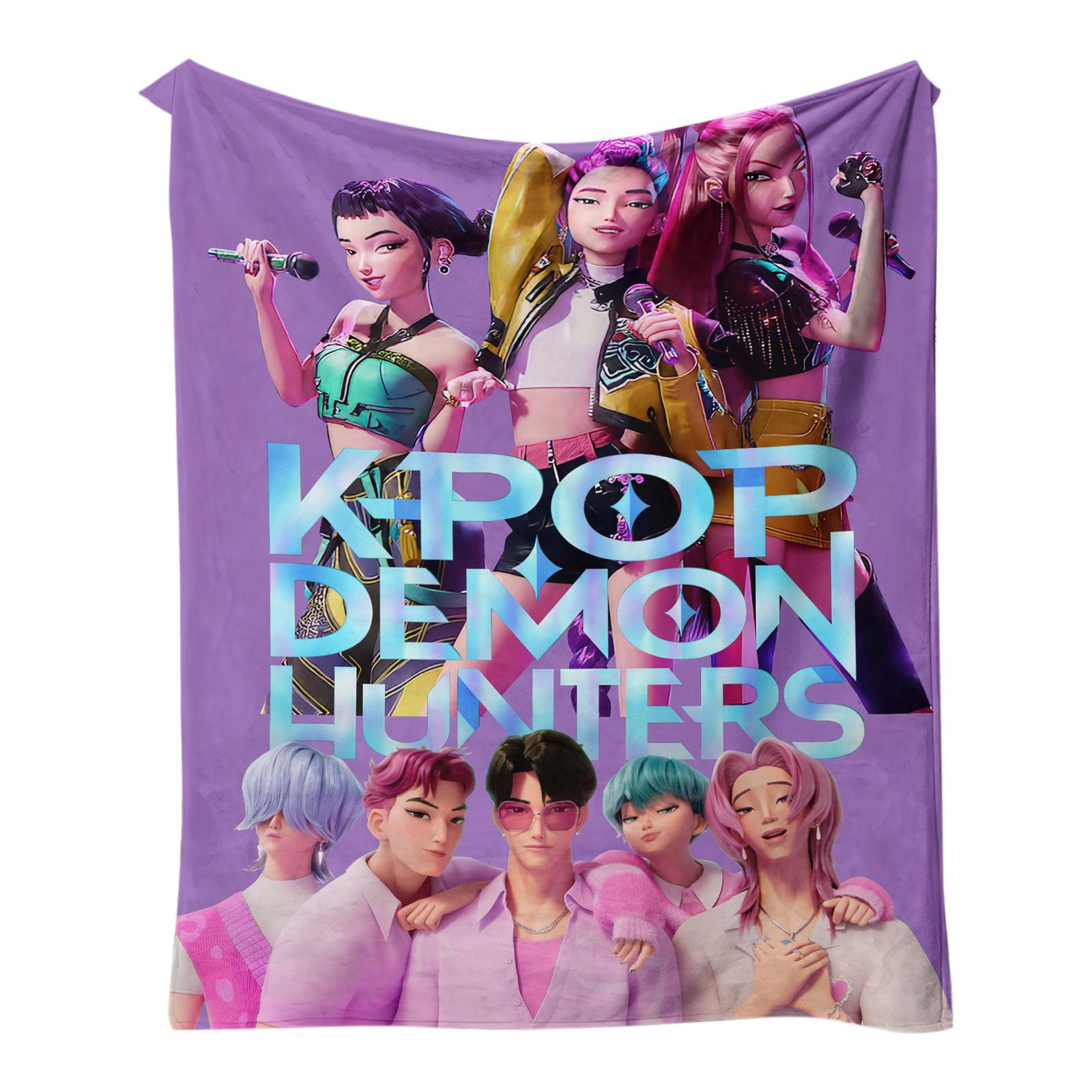 

150*130cm Anime Peripheral Printed Warm Blanket One Size