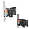 Sound Card PCIe5.1 Internal MultiChannel Sound Chip Express Adapter with Compact Disc for Desktop