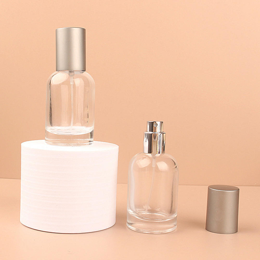 30/50ml Leere nachfüllbare Glasparfümflasche Dickwandige Glas-Sprühflaschen Zylindrische Unterflaschen Reise Parfumzerstäuber Behälter