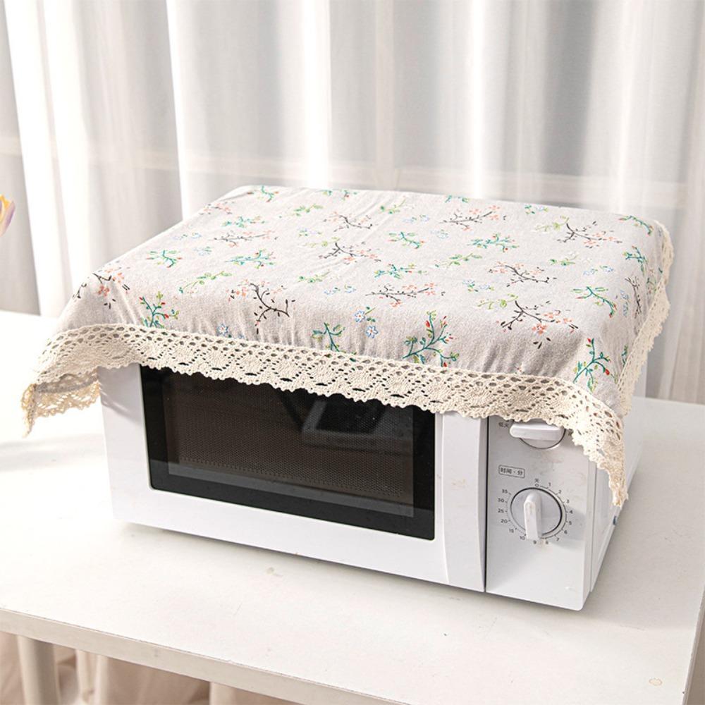 1Pcs 40x60cm Microwave Dust Cloth Dustproof Lace Tablecloth  for Desk Photo Background