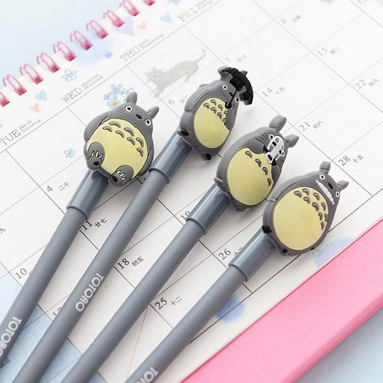 Pen 4pcs  Party Black Ink Gel Pen Cute Stationery Office  Christmas Gifts