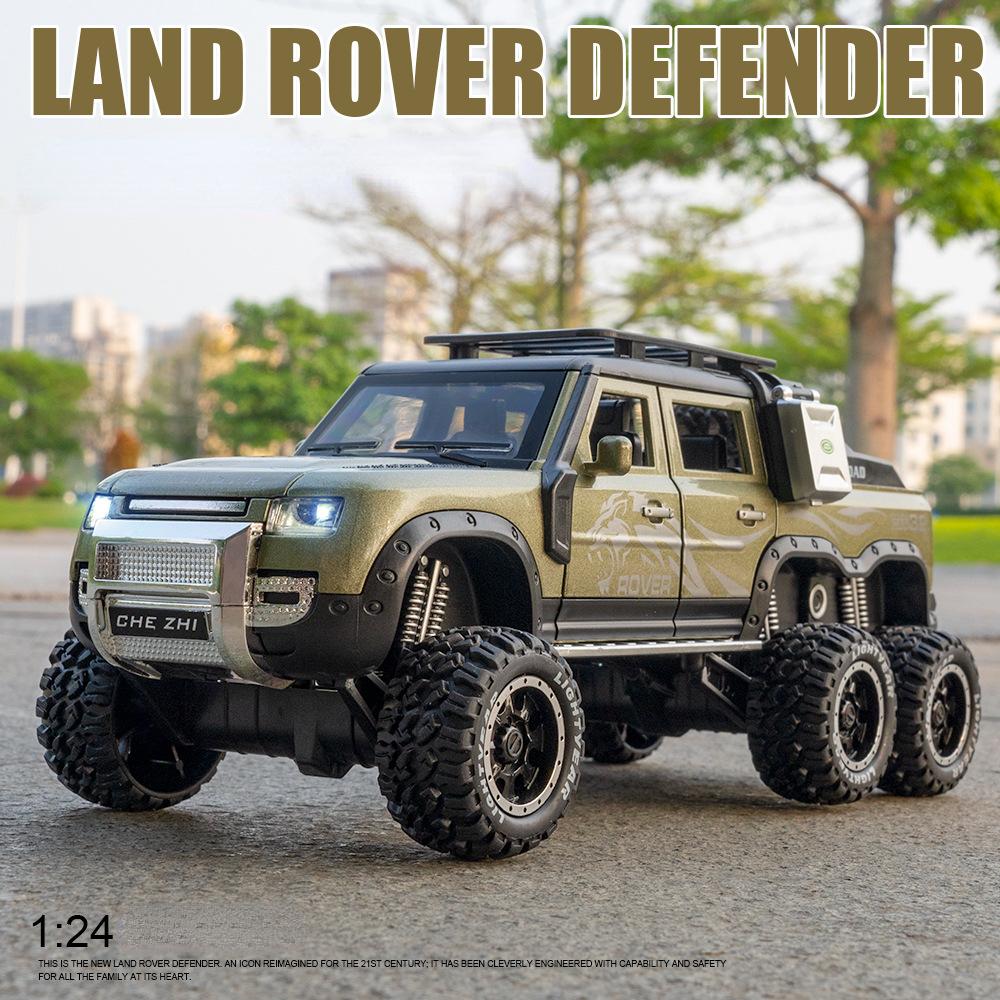 1:24 Defender 6X6 High Simulation Diecast Car Metal Alloy Model Car Children's toys collection gifts C334