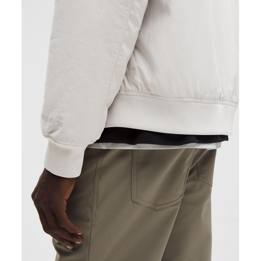 Lululemon Men S Collegiate Bomber Jacket Dove Grey