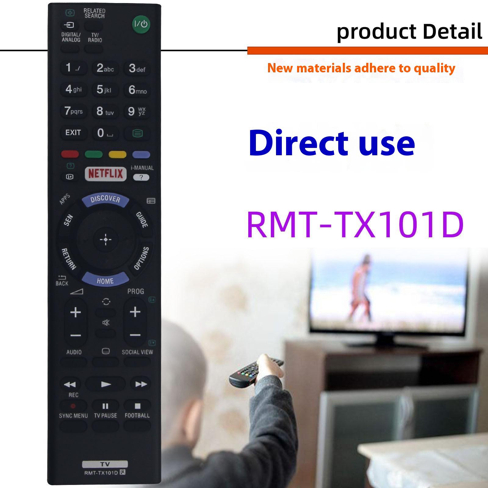 

RMT-TX101D For Sony TV Remote Control Replacement Universal Smart TV Remote Type A