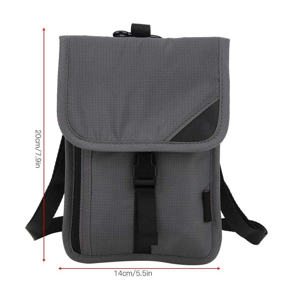 Multi Function Certificate Package Travel Passport Bag Sport Protective Sleeve(Dark gray )