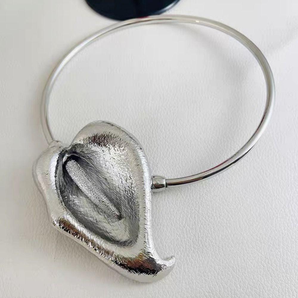 Niche Design Clavicle Chain Three-dimensional Collar Choker Necklace Floral Open Choker Banquet