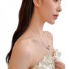 Elegant Clavicle Chain Copper Zircon Pendant Fashion Whale Pendant Necklace  Jewelry