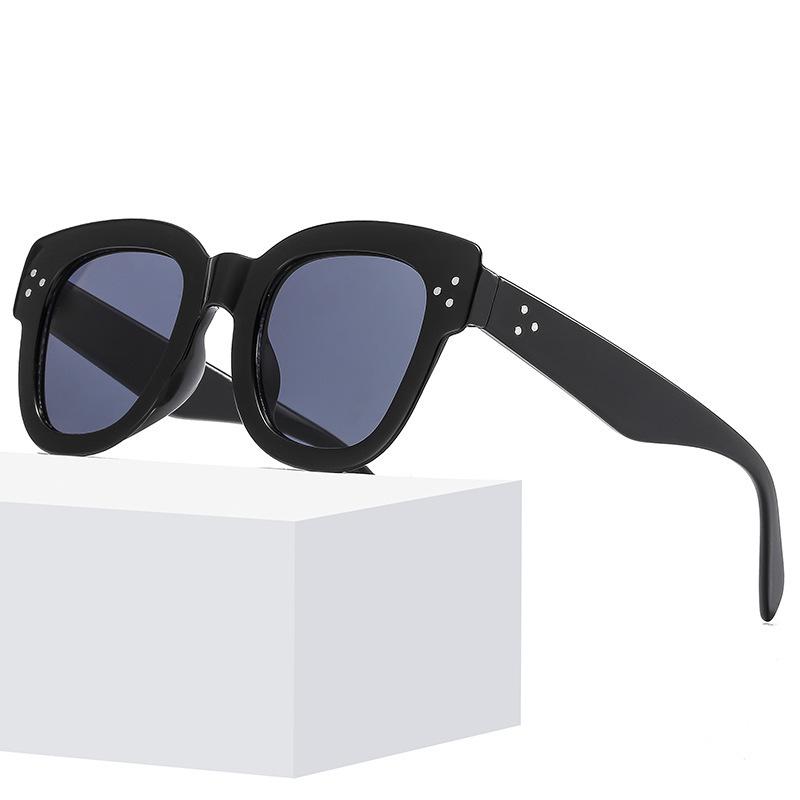 Sunglasses Personalized Large Box Trendy Korean Style Men And Women Thin Sunshade Sunglasses Anti-Uv400
