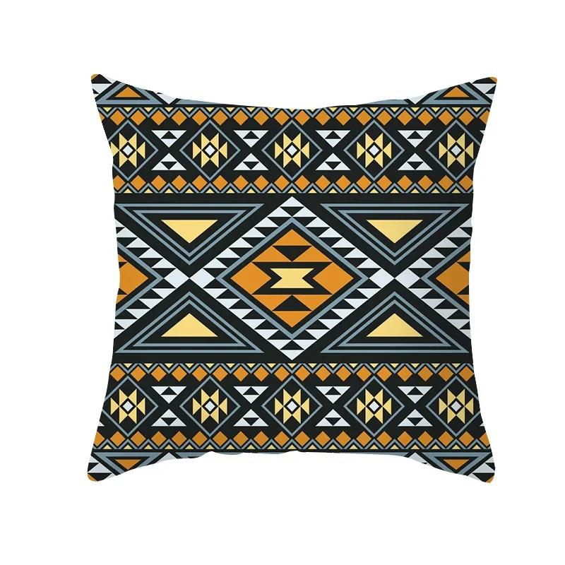 Tribal Striped Indian Totem Pillowcase Living Room Sofa Office Chair Lumbar Cushion  Cover Home Decoration
