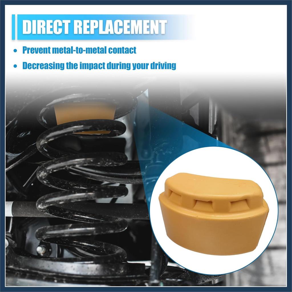 Front Upper Jounce Bumper Kit,Front Bump Stop,Jounce Shock Bumper Stop Replacement for Jeep Liberty KJ 2002-2007 52088705AB 52088684AB Pack of 4