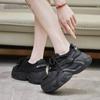 Fashion Women's Platform Sneakers New Spring Autumn Casual Chunky Women Vulcanized Shoes Beige Black Lace Up Sport Tennis Zapatillas