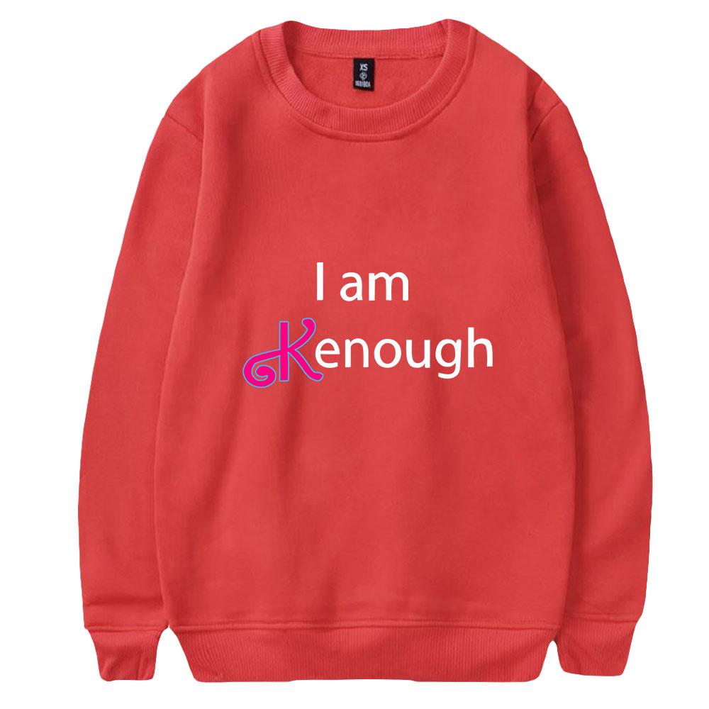 Couple Fashion I Am Kenough Graphic Printed HOODIES Casual O-Neck Sportswear Men Women Pullover Sweatshirts