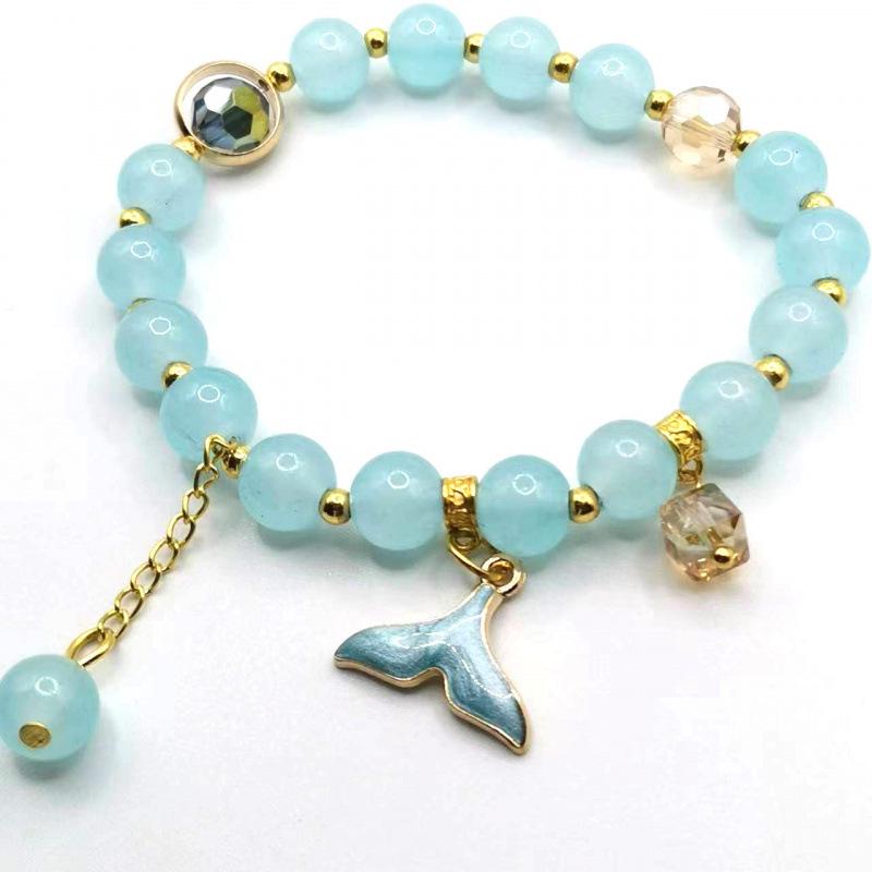 Mori Style Mermaid Crystal Bracelet – Versatile Niche Design for Women, Ideal for Students and Best Friends