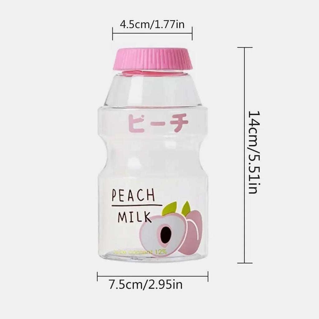 1 Stück 500ml Tragbarer Niedlicher Wasserbecher, Perfekt zum Mitnehmen von Joghurt oder Haferflocken, Outdoor-Plastikwasserbecher mit Trageseil