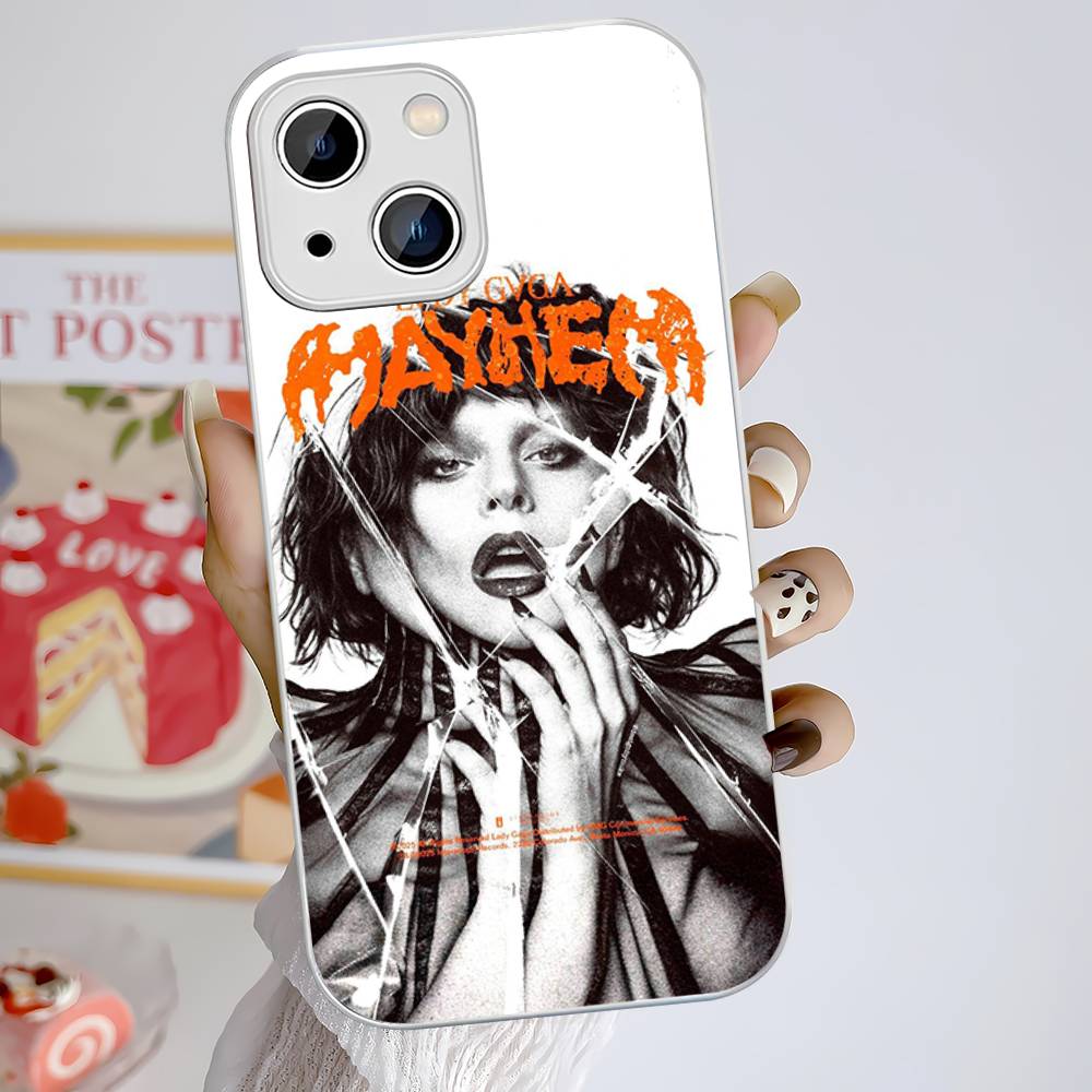 Lady Gaga Ablums For IPhone 14 13 12 Mini 11 Pro XS Max X XR 14 Plus Tempered Glass Cover