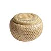 Desktop Ornament Bamboo Storage Basket Fruit Dried Fruit Snack Woven Basket Cute Tea Basket