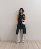 Loutaideu Damaged Cotton Dress [Black]