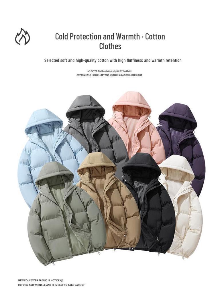 Men's Winter Hooded Puffer Coat - Hong Kong Style, Loose Fit, Plus Size Outerwear