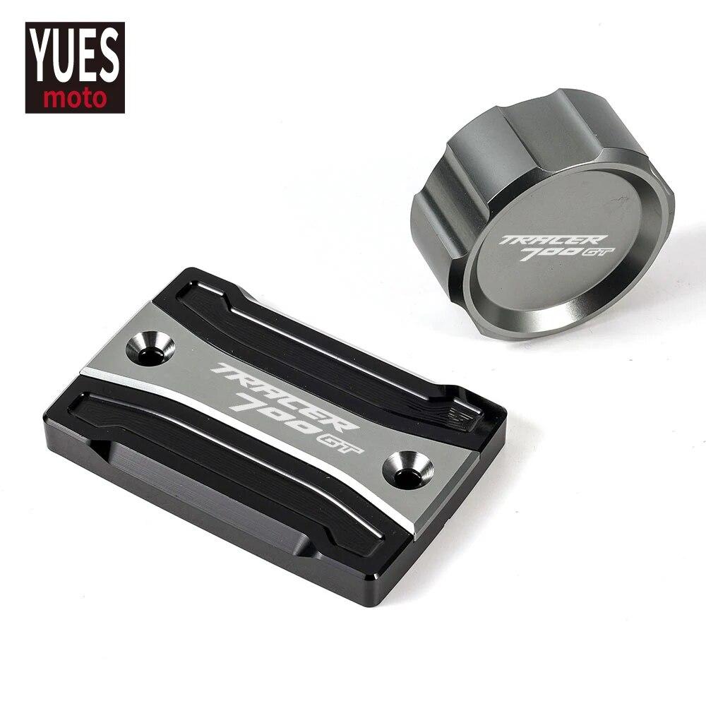 Motorcycle Accessories Front & Rear brake Fluid Cylinder Master Reservoir Cover Cap For Yamaha Tracer 700 GT 2016-2018