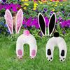 Easter Bunny Ear Butt Decoration Outdoor Yard Lawn Patio Pathway Spring Rabbit Ears Butt Garden Stake Ornament
