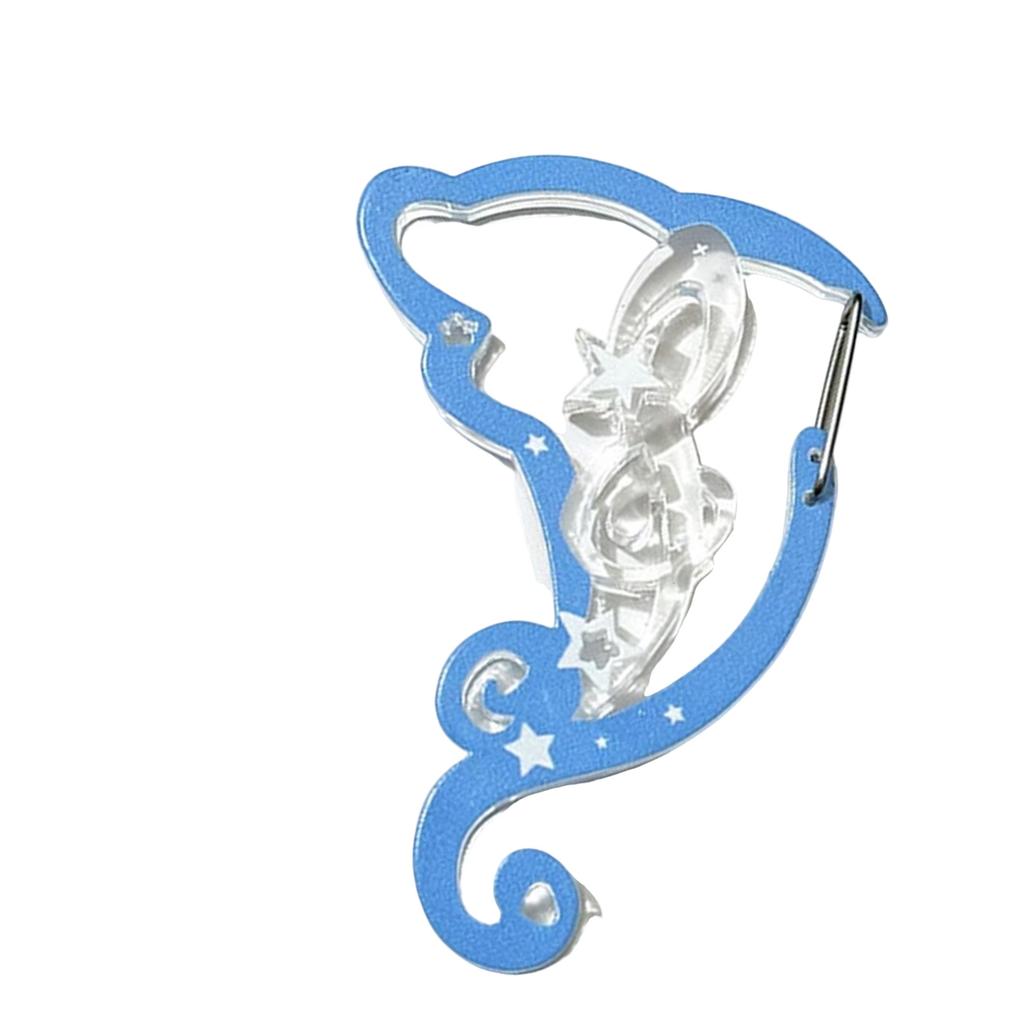 Multifunctional Keychain Carabiner Clip with Secure Lock Plastic Texture Perfect for Outdoor Backpack Keys and Daily Use